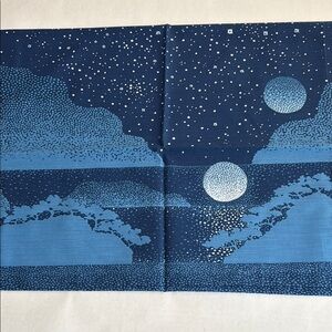 Vintage Blue Starry Night Twin 2 Pillow Case & 2 Sheets Set
